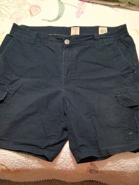 RedHead Men’s Cargo Shorts-Navy Blue-Tagged Size 40, Actual waist approx 38”